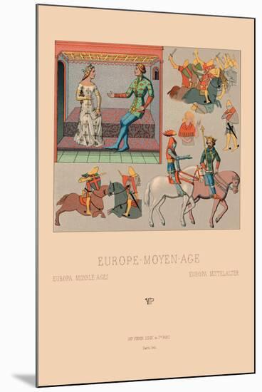 Love and War in Thirteenth Century Europe-Racinet-Mounted Art Print