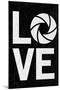 Love Aperture B/W Photography-null-Mounted Poster