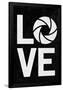 Love Aperture B/W Photography-null-Framed Poster