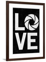 Love Aperture B/Wgraphy-null-Framed Art Print