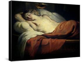 Love Asleep, Ca. 1630-Jan-Erasmus Quellinus-Framed Stretched Canvas