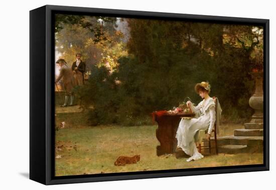 Love at First Sight-Marcus Stone-Framed Stretched Canvas