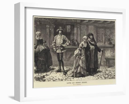 Love at First Sight-Charles Joseph Staniland-Framed Giclee Print