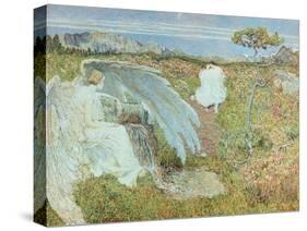 Love at the Fountain of Life, 1896-Giovanni Segantini-Stretched Canvas