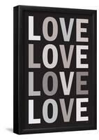 Love (B&W) Art Poster Print-null-Framed Poster