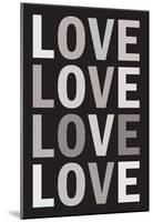 Love (B&W) Art Poster Print-null-Mounted Poster