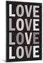 Love (B&W) Art Poster Print-null-Mounted Poster