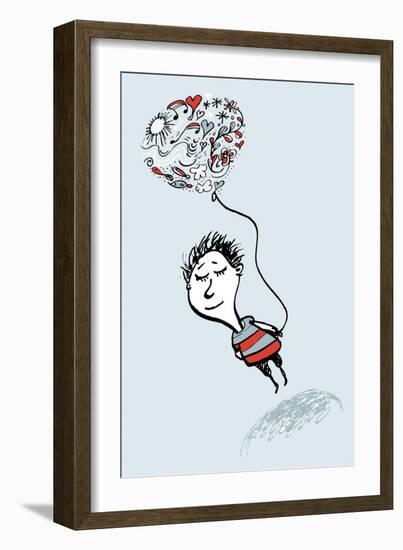 Love Balloon-Carla Martell-Framed Giclee Print