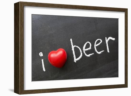 Love Beer-Yury Zap-Framed Premium Giclee Print