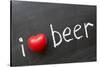 Love Beer-Yury Zap-Stretched Canvas