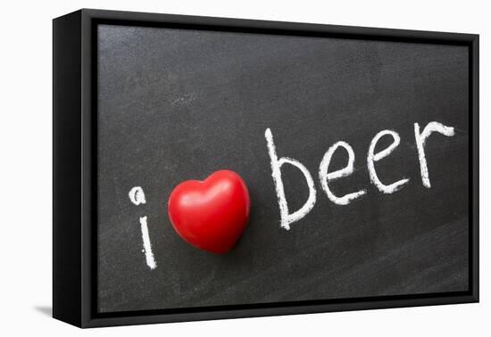 Love Beer-Yury Zap-Framed Stretched Canvas