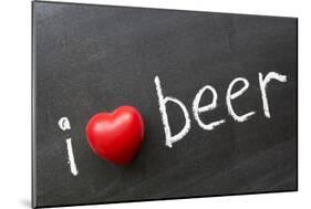 Love Beer-Yury Zap-Mounted Art Print