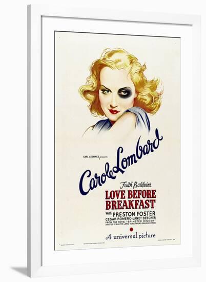 LOVE BEFORE BREAKFAST, Carole Lombard, 1936-null-Framed Art Print