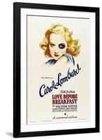 LOVE BEFORE BREAKFAST, Carole Lombard, 1936-null-Framed Art Print