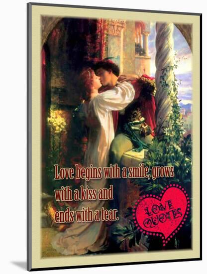 Love Begins with a Smile-Cathy Cute-Mounted Giclee Print