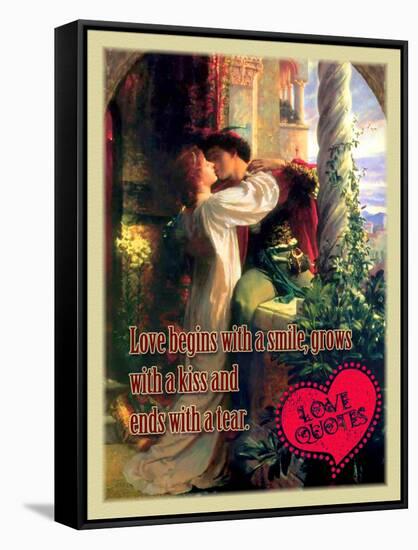 Love Begins with a Smile-Cathy Cute-Framed Stretched Canvas