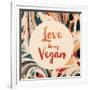 Love Being Vegan-Swedish Marble-Framed Art Print