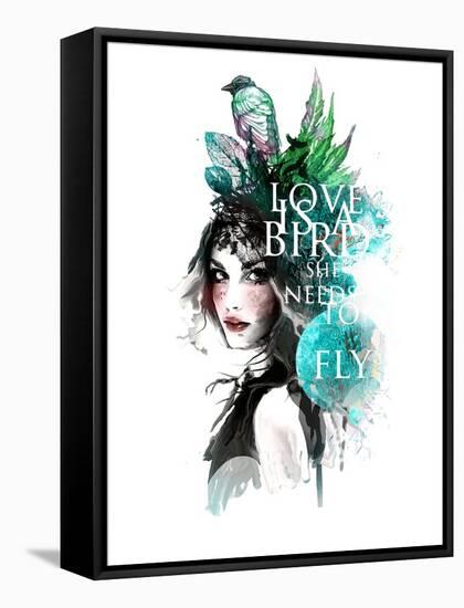 Love Bird-Alisa Franz-Framed Stretched Canvas