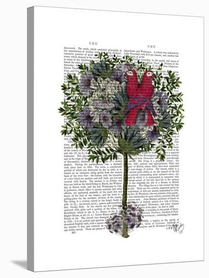 Love Birds in a Tree-Fab Funky-Stretched Canvas