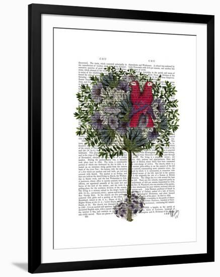 Love Birds in a Tree-Fab Funky-Framed Art Print