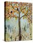 Love Birds in Paris-Blenda Tyvoll-Stretched Canvas