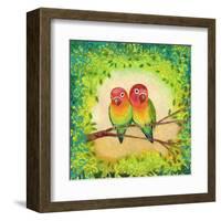 Love Birds-Jennifer Lommers-Framed Art Print