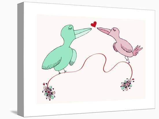 Love Birds-Carla Martell-Stretched Canvas