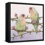 Love Birds-Pat Scott-Framed Stretched Canvas