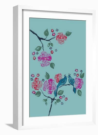 Love Birds-null-Framed Giclee Print