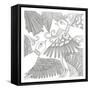 Love Birds-Pam Varacek-Framed Stretched Canvas