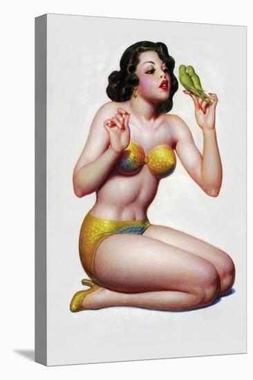 Love Birds-Enoch Bolles-Stretched Canvas