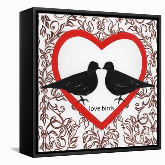 Love Birds-Gigi Begin-Framed Stretched Canvas