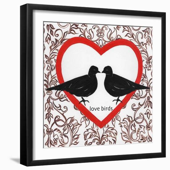 Love Birds-Gigi Begin-Framed Giclee Print