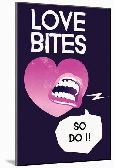 Love Bites In Pink-null-Mounted Poster