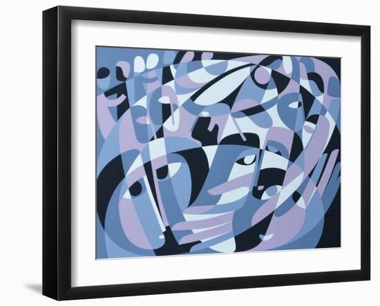 Love Bridge Death, 1991-Ron Waddams-Framed Giclee Print