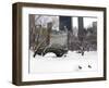 Love Bridge in Central Park, Winter-Igor Maloratsky-Framed Art Print