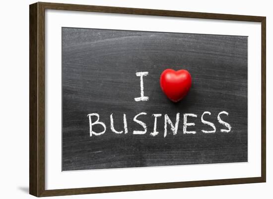 Love Business-Yury Zap-Framed Art Print