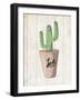 Love Cactus 1-Kimberly Allen-Framed Art Print