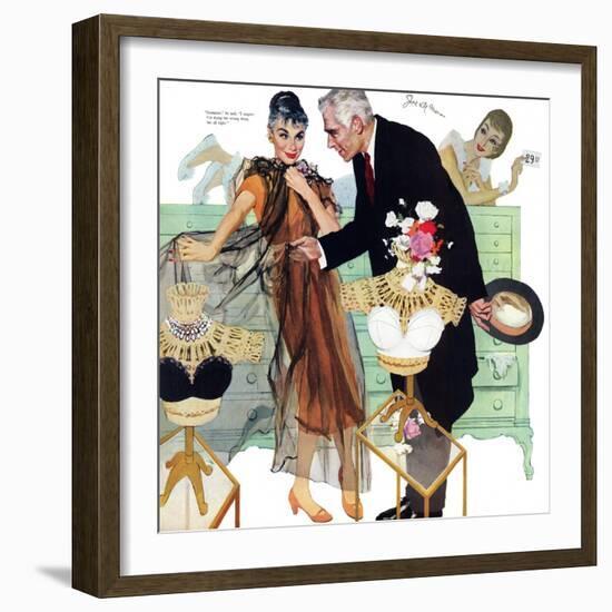 Love Came Late  - Saturday Evening Post "Leading Ladies", August 4, 1956 pg.28-Joe de Mers-Framed Giclee Print