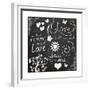 Love Chalk-Lauren Gibbons-Framed Premium Giclee Print