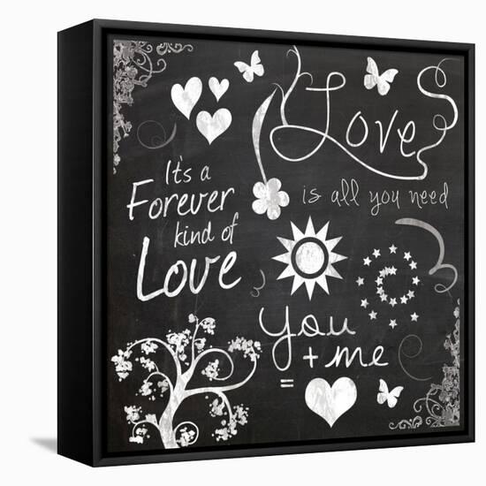 Love Chalk-Lauren Gibbons-Framed Stretched Canvas