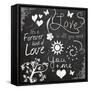 Love Chalk-Lauren Gibbons-Framed Stretched Canvas