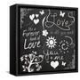 Love Chalk-Lauren Gibbons-Framed Stretched Canvas