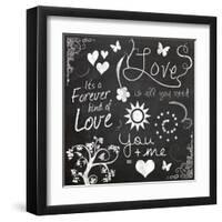 Love Chalk-Lauren Gibbons-Framed Art Print