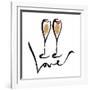 Love  Champagne-OnRei-Framed Art Print