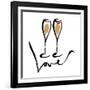 Love  Champagne-OnRei-Framed Art Print