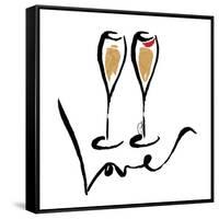 Love  Champagne-OnRei-Framed Stretched Canvas