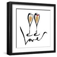 Love  Champagne-OnRei-Framed Art Print