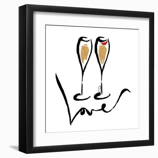 Love  Champagne-OnRei-Framed Art Print