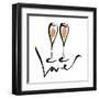 Love  Champagne-OnRei-Framed Art Print